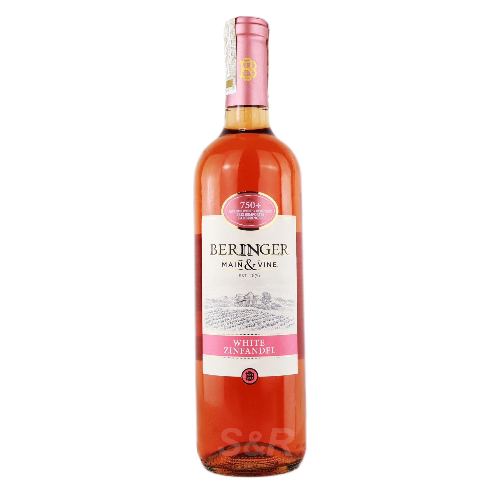 Beringer Main & Vine White Zinfandel Wine 750mL